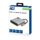 ACT AC7022 Adaptador gráfico USB 4096 x 2160 Pixeles Gris
