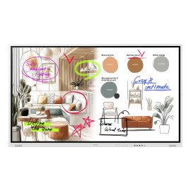 Samsung WM85FX pizarra blanca interactiva 2,16 m (85'') 3840 x 2160 Pixeles Pantalla táctil Gris, Blanco HDMI