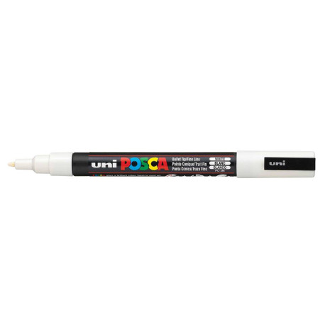 Uni-Ball PC-3M marcador Punta redonda Blanco