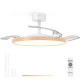 Grunkel SKYWOOD42 ventilador Blanco, Madera
