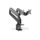 Digitus Soporte de monitor universal doble con muelle neumático y fijación a presión