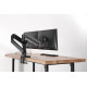 Digitus Soporte de monitor universal doble con muelle neumático y fijación a presión