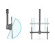Digitus Soporte universal de techo para televisor con ajuste de altura telescópico