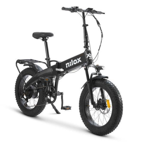 Nilox NXEBX10ULTRA bicicleta eléctrica Negro Aluminio 50,8 cm (20'') 28,5 kg Litio