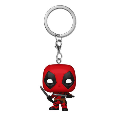 FUNKO POP! KEYCHAIN Deadpool with Swords Llavero de anilla Rojo, Negro