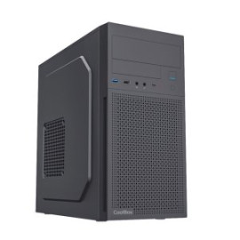 CAJA MICRO ATX COOLBOX M680 COO-PCM680-0 FRONTAL REJILLA DISIPADOR MAX 140mm GPU MAX NEGRO