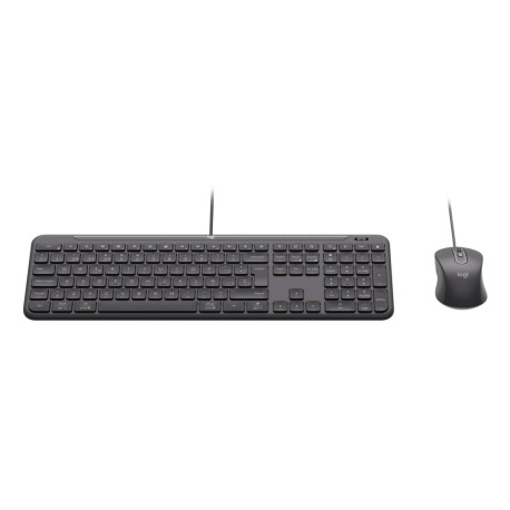 Logitech 920-013349 teclado Ratón incluido Hogar / Oficina USB QWERTY Internacional de EE.UU. Grafito