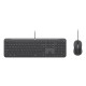 Logitech 920-013349 teclado Ratón incluido Hogar / Oficina USB QWERTY Internacional de EE.UU. Grafito