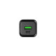 CoolBox CARGADOR GAN 25W USB-A/USB-C PARED NEGRO