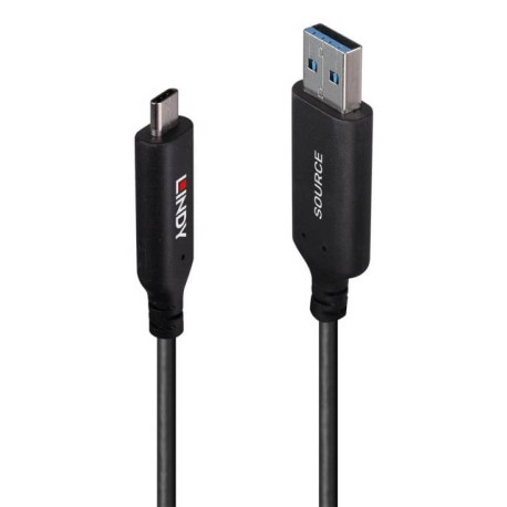Lindy 43397 cable USB USB 3.2 Gen 1 (3.1 Gen 1) 50 m USB A USB C Negro