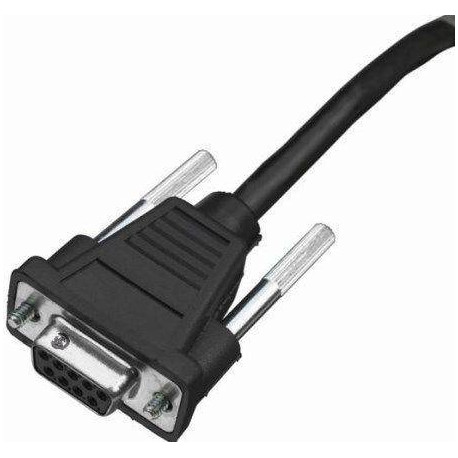 RS232 BLACK DB9 FEMALE CABLE   CABL 2.9M STRAIGHT 5V EXTERNAL POWER