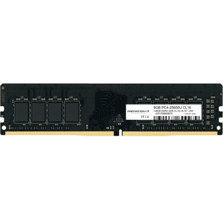 INNOVATION IT - Innovation IT 3200 8GB CL16-18-18 1.35V LD 8-Chip módulo de memoria 1 x 8 GB DDR4 288-pin DIMM - inno8g3200s