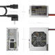 AISENS Fuente Alimentacion SFX 500W con Cable de Alimentacion OEM, Plata