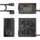 AISENS Fuente Alimentacion ATX 500W con Cable de Alimentacion OEM, Negra