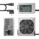 AISENS Fuente Alimentacion ATX 500W con Cable de Alimentacion OEM, Plata