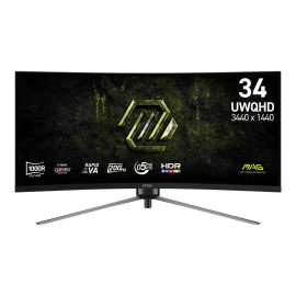 MSI MAG 345CQRF E20 pantalla para PC 86,4 cm (34'') 3440 x 1440 Pixeles UltraWide Dual Quad HD Negro