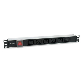 Equip 333319 unidad de distribución de energía (PDU) 6 salidas AC 1U Negro