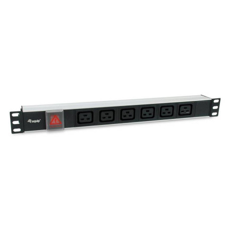 Equip 333319 unidad de distribución de energía (PDU) 6 salidas AC 1U Negro