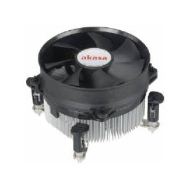 Akasa AK-CCE-7104EP sistema de refrigeración para ordenador Procesador Enfriador 9,2 cm Negro, Plata