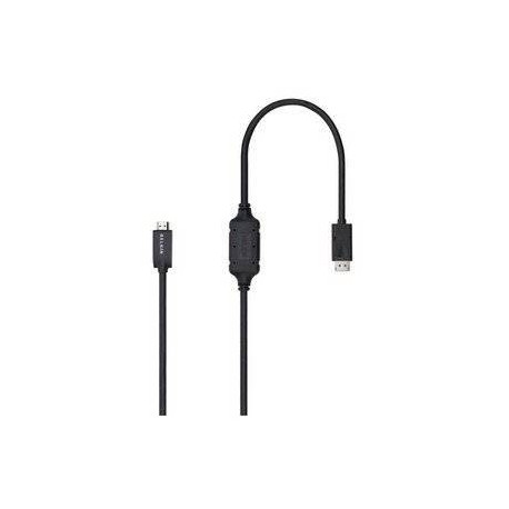 Belkin F2CD001B06-E adaptador de cable de vídeo 1,8 m DisplayPort HDMI Negro