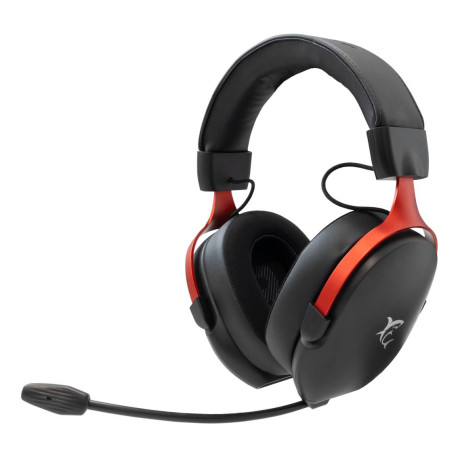 White Shark FOX Auriculares Alámbrico Diadema Juego Negro, Rojo