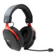 White Shark FOX Auriculares Alámbrico Diadema Juego Negro, Rojo