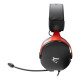 White Shark FOX Auriculares Alámbrico Diadema Juego Negro, Rojo