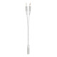 White Shark FOX Auriculares Alámbrico Diadema Juego Blanco, Negro