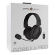 White Shark GORILLA PRO auricular y casco Auriculares Inalámbrico y alámbrico Diadema USB Tipo C Negro