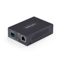 StarTech.com Conversor de Medios de Fibra Óptica Multigigabit 10GbE con SFP+ Abierto
