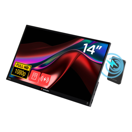 Verbatim 32088 monitor o TV portátil Monitor portátil Negro 35,6 cm (14'') LED 1920 x 1080 Pixeles