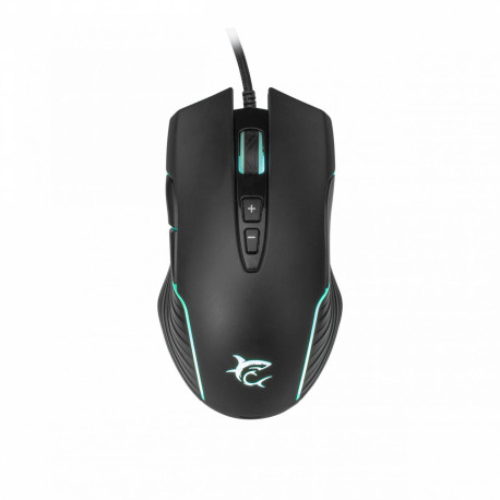 White Shark Azarah ratón Juego Ambidextro USB tipo A Óptico 6400 DPI
