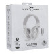 White Shark FALCON Auriculares Inalámbrico y alámbrico Diadema Juego USB Tipo C Bluetooth Blanco, Gris