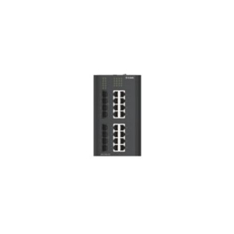 D-Link DIS-310G-24X switch Gestionado L2/L3 Gigabit Ethernet (10/100/1000) DIN rail Negro