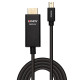 Lindy 40923 adaptador de cable de vídeo 3 m Mini DisplayPort HDMI tipo A (Estándar) Negro