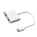 j5create JCA164 0,1 m USB Tipo C Blanco