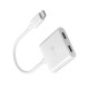 j5create JCA164 0,1 m USB Tipo C Blanco