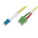 Digitus Fibra óptica modo único cable de conexión SC ( APC ) a LC ( PC )