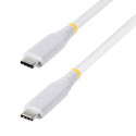 STARTECH.COM - StarTech.com CC1M40GUSB4TPW cable USB USB4 Gen 3x2 1 m USB C 40 Gbit/s 240 W Blanco - CC1M40GUSB4TPW