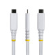 STARTECH.COM - StarTech.com CC1M40GUSB4TPW cable USB USB4 Gen 3x2 1 m USB C 40 Gbit/s 240 W Blanco - CC1M40GUSB4TPW