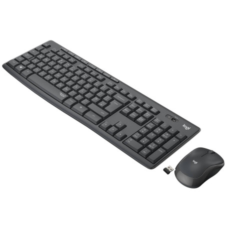 Logitech MK295 Combo teclado RF inalámbrico Belga, Holandés Negro - 920-009803