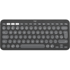 Logitech Pebble Keys 2 K380s teclado Universal RF Wireless + Bluetooth QWERTY Inglés del Reino Unido Grafito
