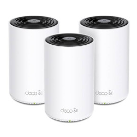 TP-LINK - TP-Link Deco XE75 Tribanda (2.4 GHz / 5 GHz / 6 GHz) Wi-Fi 6E (802.11ax) Blanco 3 Interno - DECO XE75(3-PACK)