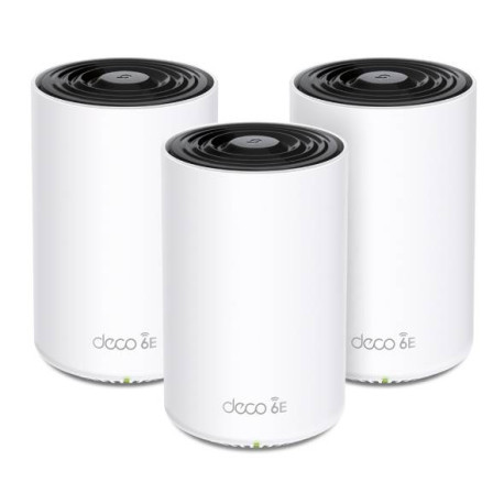 TP-LINK - TP-Link Deco XE75 Tribanda (2.4 GHz / 5 GHz / 6 GHz) Wi-Fi 6E (802.11ax) Blanco 3 Interno - DECO XE75(3-PACK)