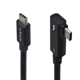 StarTech.com Cable Thunderbolt 5 Acodado a la Derecha 80cm - 80Gbps/120Gbps - 8K60
