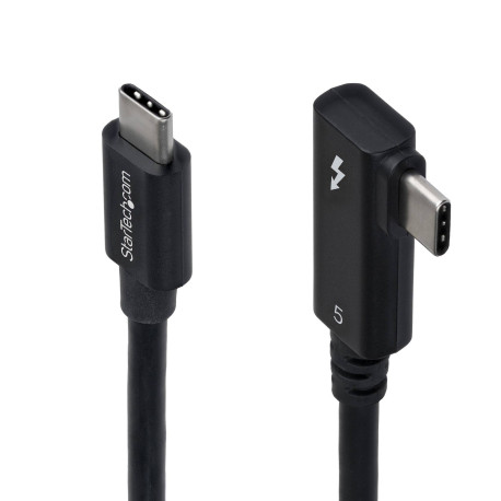 StarTech.com Cable Thunderbolt 5 Acodado a la Derecha 80cm - 80Gbps/120Gbps - 8K60