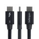 StarTech.com Cable Thunderbolt 5 Acodado a la Derecha 80cm - 80Gbps/120Gbps - 8K60