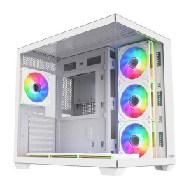 FSP - FSP M341-WA Carcasa Midi Tower mITX, mATX, ATX Blanco ARGB - POC0000340