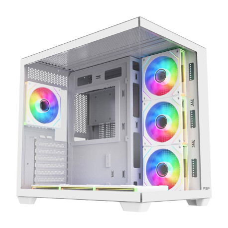FSP - FSP M341-WA Carcasa Midi Tower mITX, mATX, ATX Blanco ARGB - POC0000340