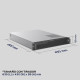 UNYKAch UK2130 Estante Plata, Negro